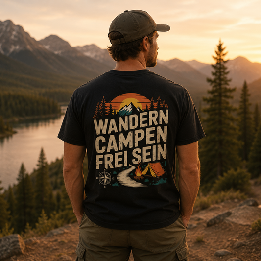 Wandern-Campen-Frei sein T-Shirt